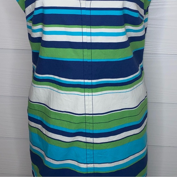Talbots Peyton striped shift knee-length dress, sz 8 - Picture 4 of 12